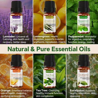 Essential Oils Sets, 100% Pure Essential Oil for Diffuser, Aromatherapy, Sleep, Massage & DIY, Mother'S Day Gift Sets for Women with Greeting Card