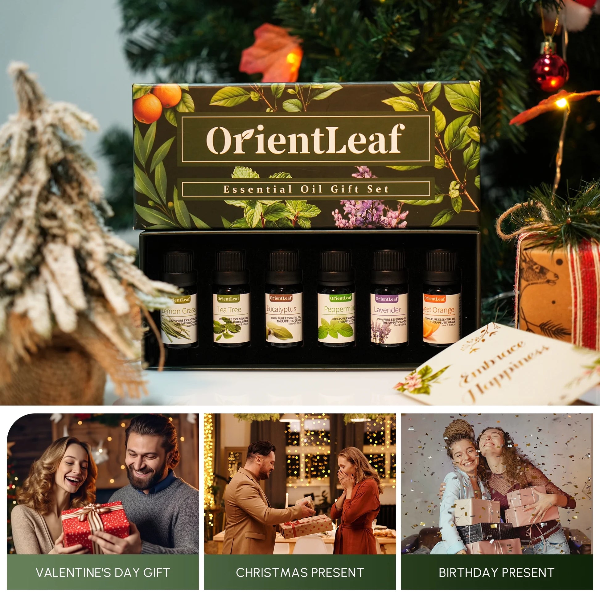 Essential Oils Sets, 100% Pure Essential Oil for Diffuser, Aromatherapy, Sleep, Massage & DIY, Mother'S Day Gift Sets for Women with Greeting Card