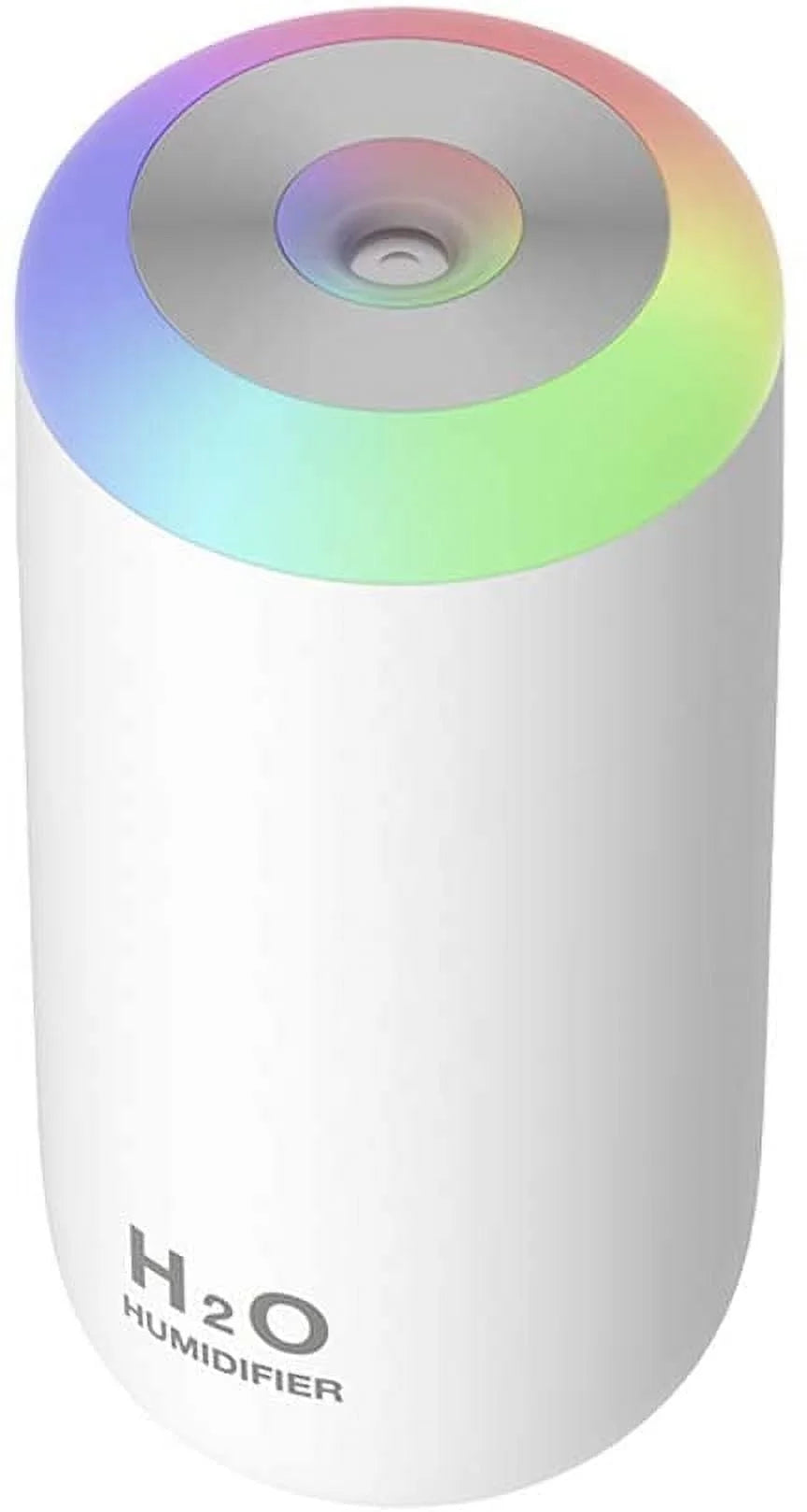 Small Humidifier, USB 350Ml Mini Humidifier for Plants, Small Plant Humidifier with Night Light, USB Desk Humidifier for Baby, Plant Humidifier Indoor, Small Humidifier (Cyan)
