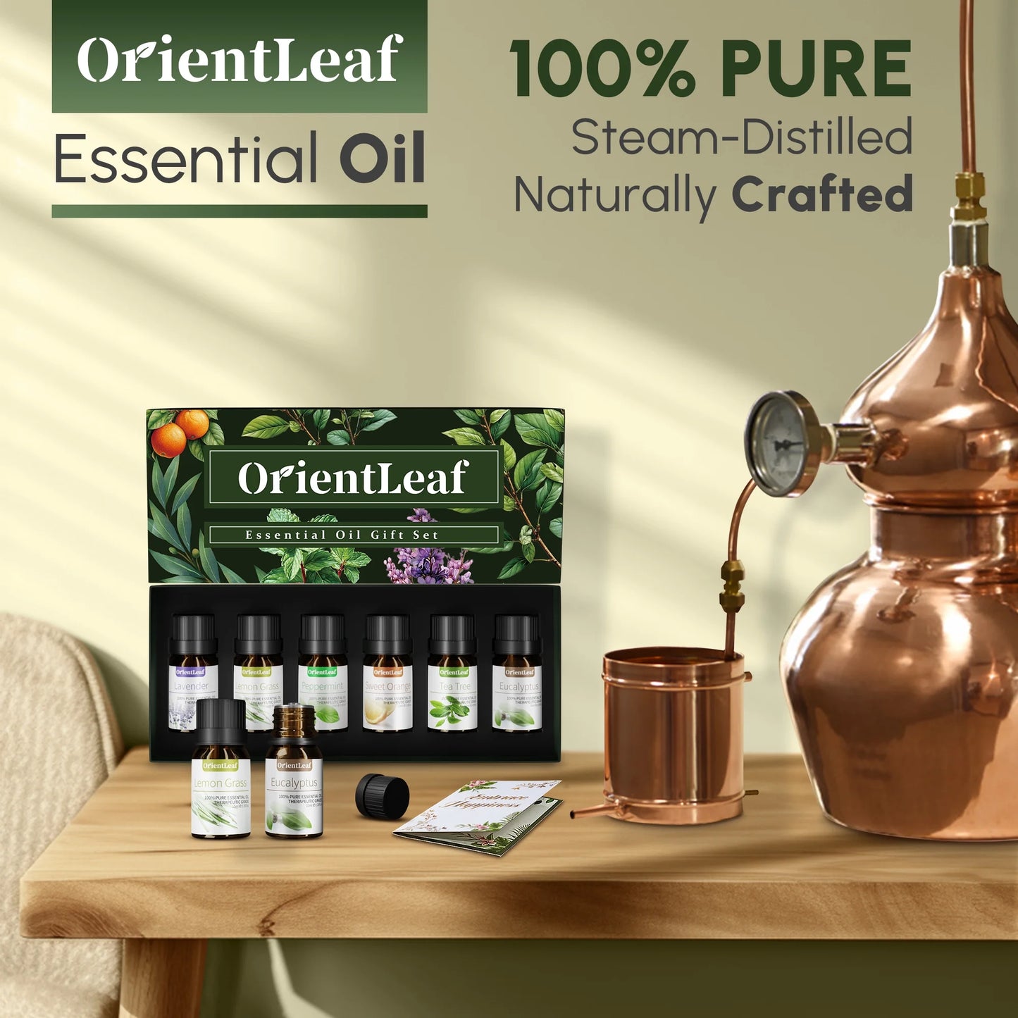 Essential Oils Sets, 100% Pure Essential Oil for Diffuser, Aromatherapy, Sleep, Massage & DIY, Mother'S Day Gift Sets for Women with Greeting Card