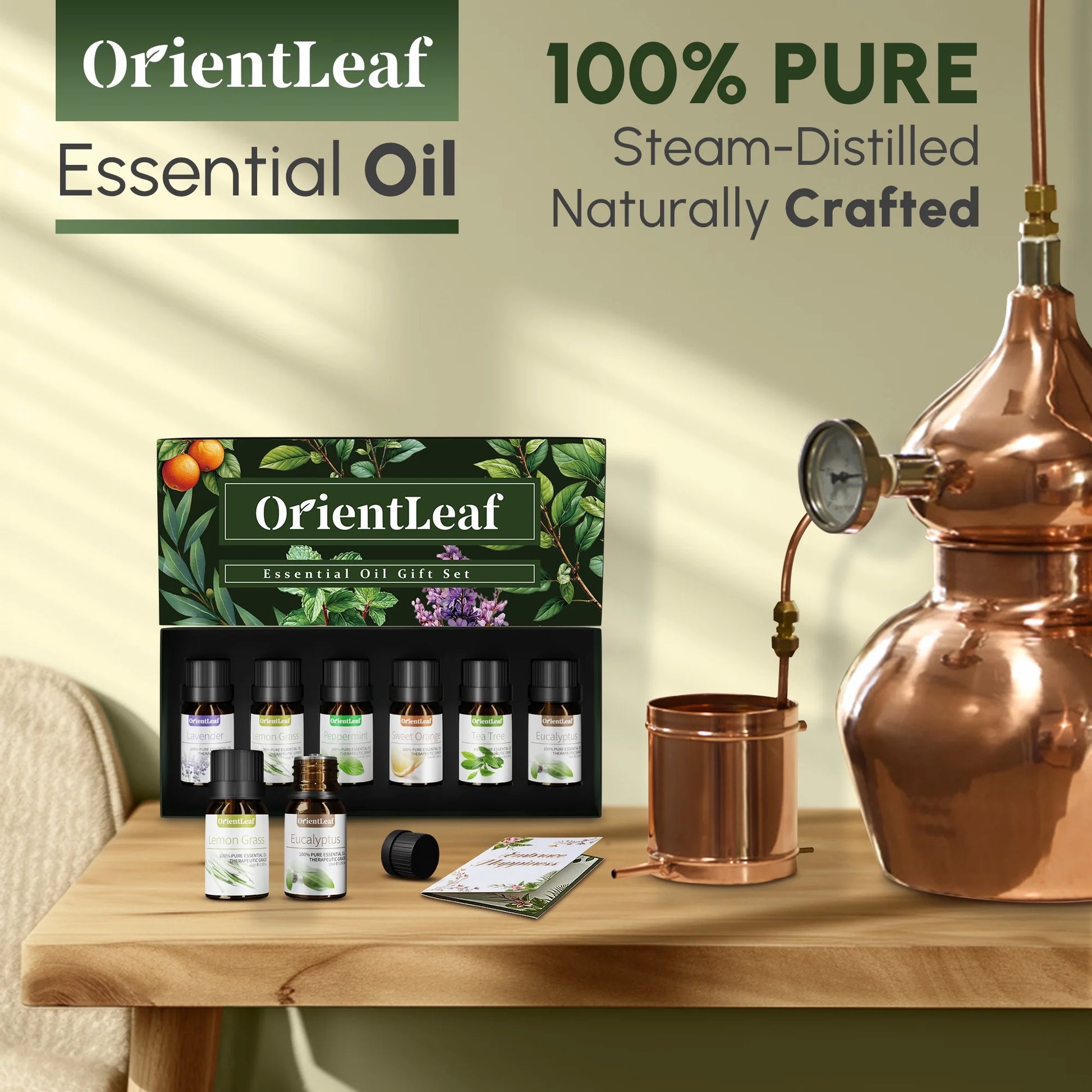 Essential Oils Sets, 100% Pure Essential Oil for Diffuser, Aromatherapy, Sleep, Massage & DIY, Mother'S Day Gift Sets for Women with Greeting Card