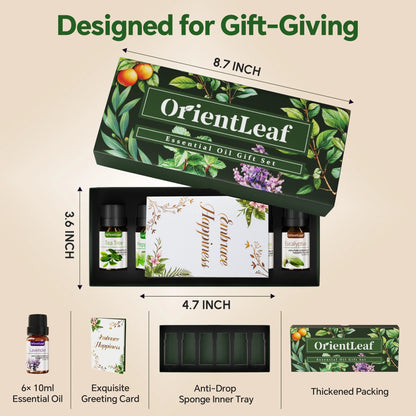 Essential Oils Sets, 100% Pure Essential Oil for Diffuser, Aromatherapy, Sleep, Massage & DIY, Mother'S Day Gift Sets for Women with Greeting Card
