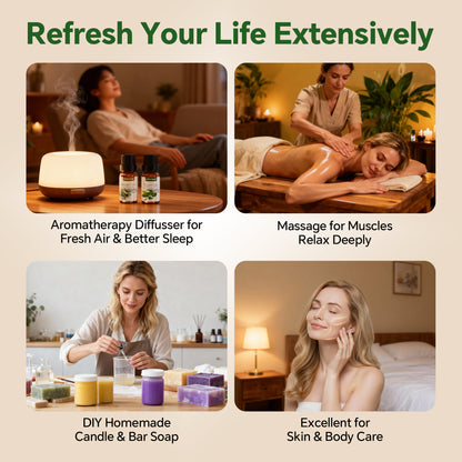 Essential Oils Sets, 100% Pure Essential Oil for Diffuser, Aromatherapy, Sleep, Massage & DIY, Mother'S Day Gift Sets for Women with Greeting Card